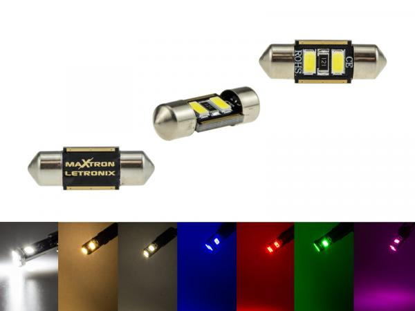 MaXtron® 2x SMD 5730 CAN-Bus LED Soffitte 31mm 100LM C3W Sockel 12 Volt
