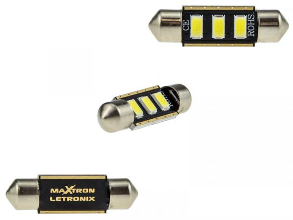 MaXtron® 3x SMD 5730 CAN-Bus LED Soffitte 36mm 150LM C5W Sockel 12 Volt