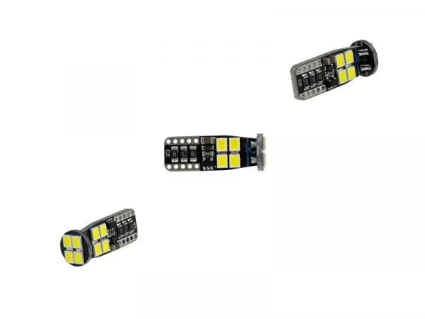 MaXlume® 12x SMD 2835 CAN-Bus LED Rund 720LM w5w T10 Glassockel 12V 24V