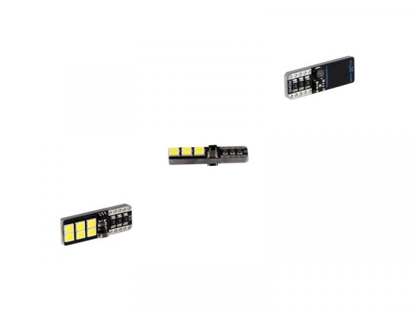 MaXlume® 6x SMD 2835 CAN-Bus LED Side 360LM w5w T10 Glassockel 12V 24V