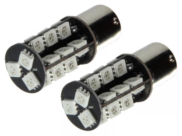 2x 27 SMD 3Chip CheckControl Can-Bus LED Leuchtmittel BaU15s PY21W