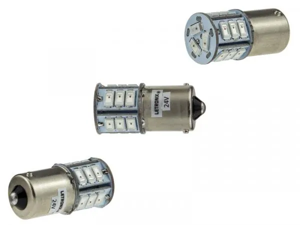 24V 18 SMD 5630 LED Leuchtmittel BA15S P21W Weiß Blau Rot Grün