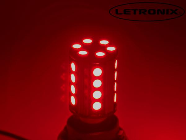 Preview: 26 SMD 3Chip CheckControl Can-Bus LED Leuchtmittel BaY15d P21/5W