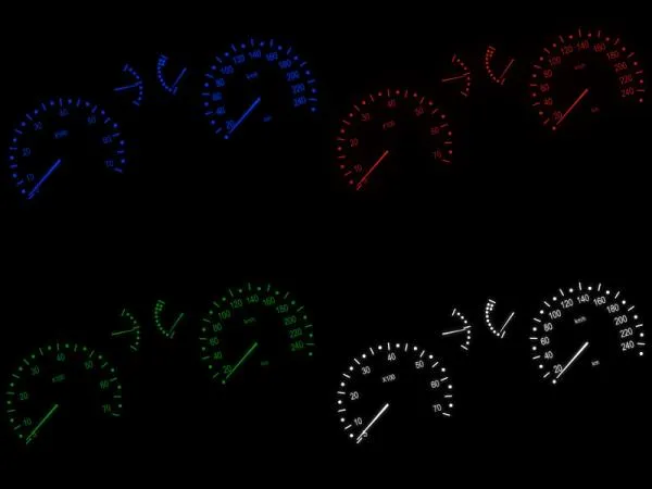 SMD LED Umbauset Tachobeleuchtung für Renault Clio 2 Megane