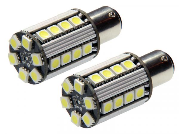 Preview: 2x 26 SMD Ba15s P21W CAN-Bus LED Rückfahrlicht für Mercedes T204 FL ab 2011