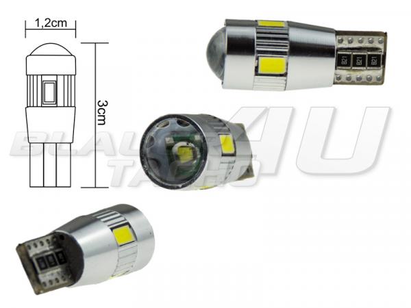 2x 4 SMD + 3 Watt Chip LED Leuchtmittel  W5W T10 Weiß 6000K