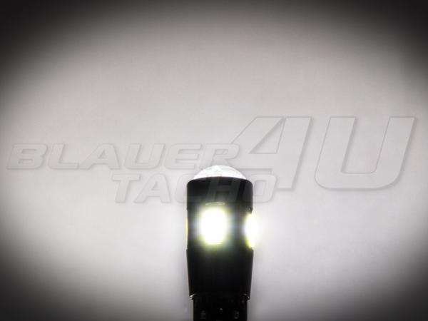 2x 4 SMD + 3 Watt Chip LED Leuchtmittel  W5W T10 Weiß 6000K