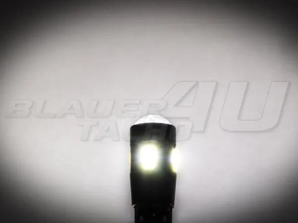 2x 4 SMD + 3 Watt Chip LED Leuchtmittel  W5W T10 Weiß 6000K