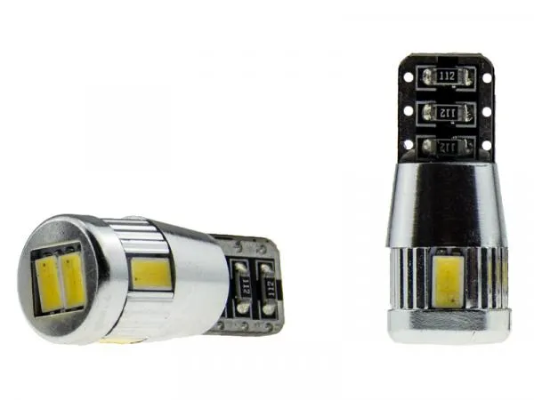 MaXlume® 6x SMD CAN-Bus LED Standlicht 360LM w5w T10 Glassockel 12V 24V