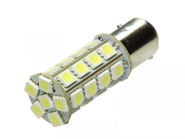 30 SMD 3Chip LED Leuchtmittel BaY15D P21/5W Xenon Weiß 6000K