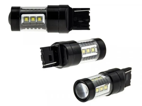 Kaufe 2 Stücke T20 Led-lampen Auto Licht 7443 7440 W21/5 Watt LED