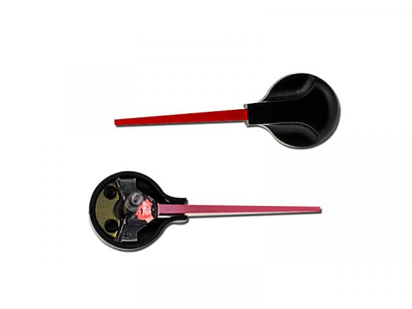 Preview: 39,5mm LETRONIX Tachonadel Tachozeiger Tacho Zeiger Nadel in Rot Design 5