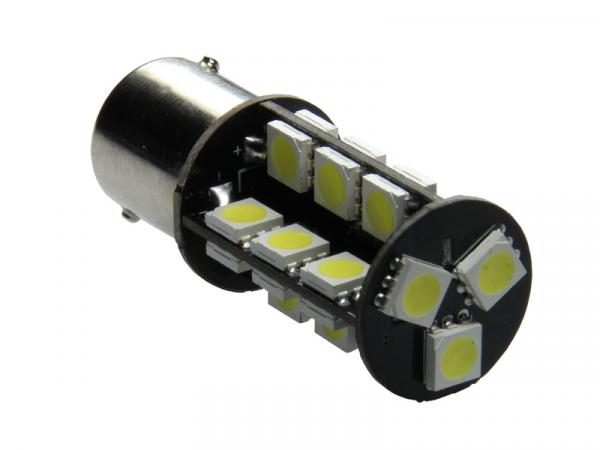 27 SMD 3Chip CheckControl Can-Bus LED Leuchtmittel Ba15d P21/5W