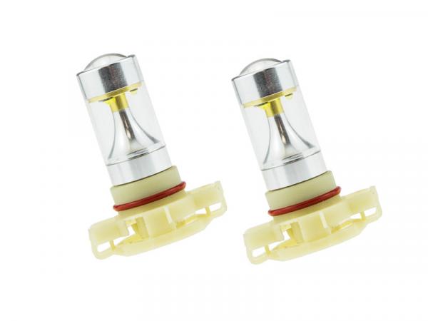 2x 30 Watt LED Leuchtmittel H16 PS19W Sockel mit CREE-XBD LEDs 6000K