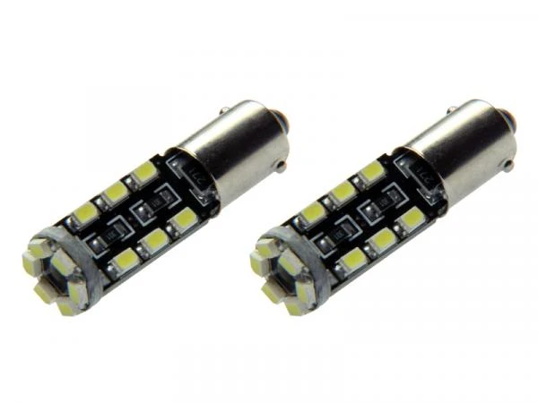 LED Kennzeichenbeleuchtung 2x Ba9s T4W 18x 1210 SMD LED weiß CAN-Bus