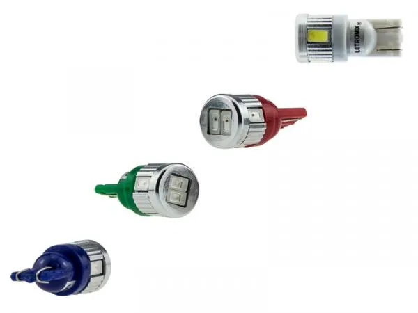 4 Stück LED Standlicht, W5W 24V BLAU für LKW