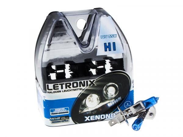 LETRONIX H1 12V 55W Halogen Leuchtmittel 8500K Xenon Gas Ultra White