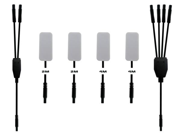 Preview: Erweiterungsset 4er Set RGB LED Fußraumbeleuchtung für Ambientebeleuchtung