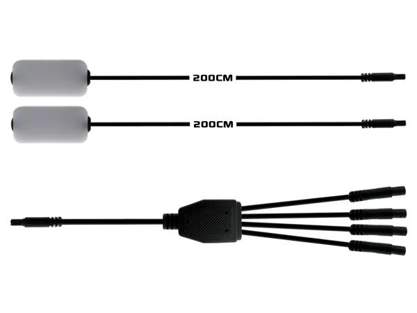 Erweiterungsset Fußraumbeleuchtung 2x LED-Module für RGBIC Ambientebeleuchtung