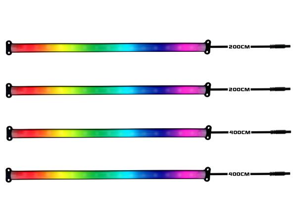Preview: Erweiterungsset Fußraumbeleuchtung 4x 25cm LED-Leisten für RGBIC Ambientebeleuchtung