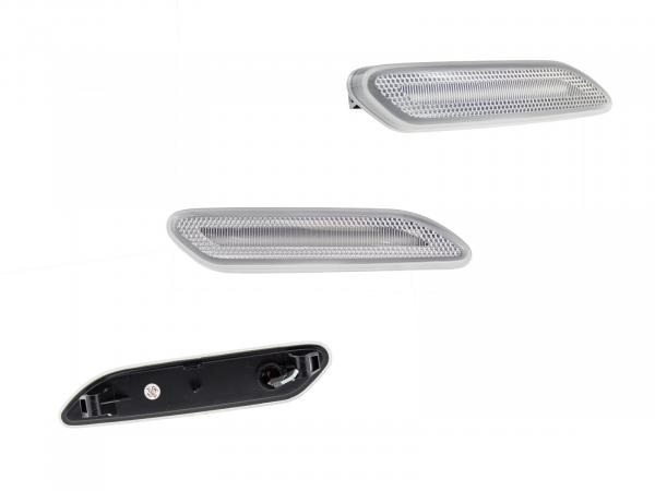 LED Seitenblinker Blinker Klar Silber für Mini Cooper Paceman R61 2013-2016
