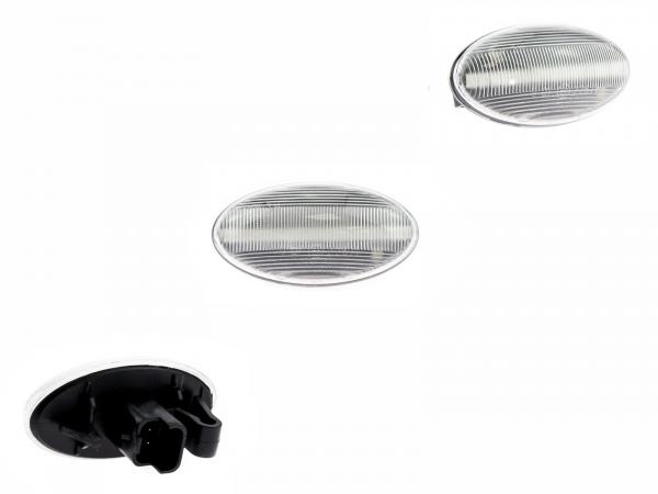 Preview: LED Seitenblinker Blinker Klar Silber Module für Citroen Berlingo 1996-2009