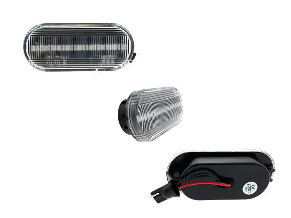 LED Seitenblinker Blinker Klar Silber Module für Ford Fiesta 2001-2008