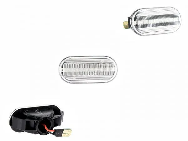 LED Seitenblinker Blinker Klar Silber Module Nissan Qashqai Typ J10 2006-2013