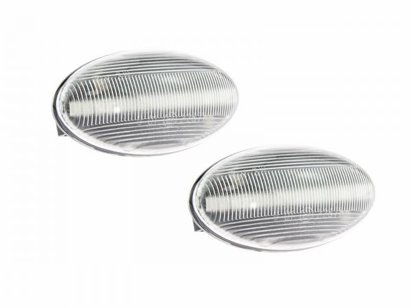 LED Seitenblinker Blinker Klar Silber Module für Peugeot 207 2006-2015