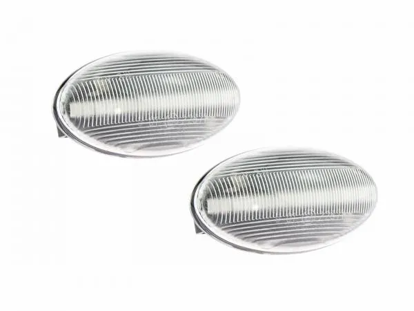 LED Seitenblinker Blinker Klar Silber Module für Peugeot 207 2006-2015