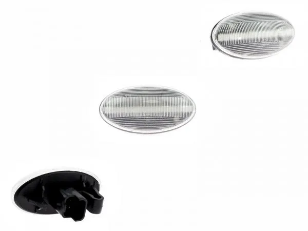 LED Seitenblinker Blinker Klar Silber Module für Peugeot 207 2006-2015