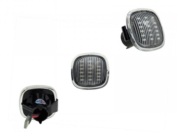 Preview: LED Seitenblinker Blinker Klar Silber Module für Seat Ibiza 6K Facelift 1999-2002