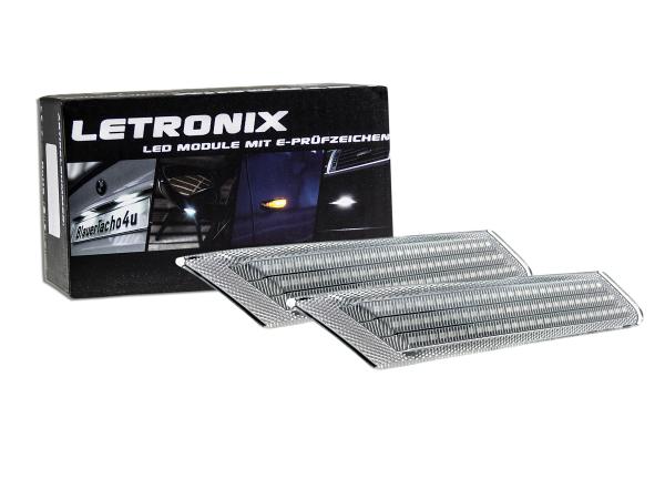 LED Seitenblinker Blinker Klar Silber Module für Porsche Cayman Typ 987C 2005-2013
