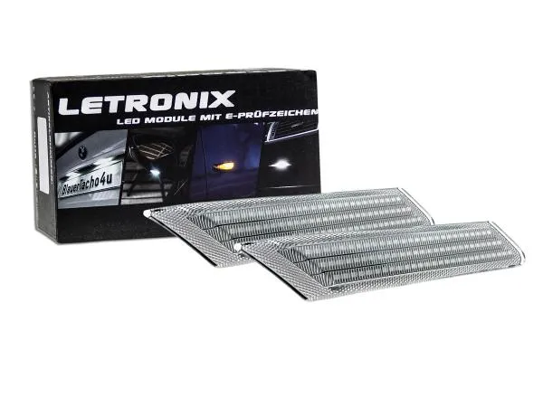 LED Seitenblinker Blinker Klar Silber Module für Porsche Cayman Typ 987C 2005-2013