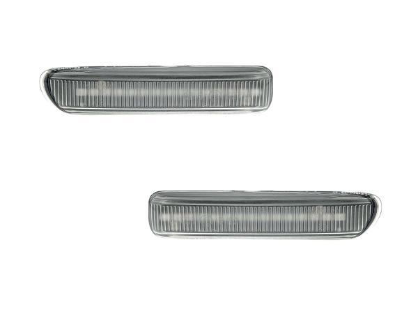 Preview: LED Seitenblinker Blinker Klar Silber Module für BMW E46 Compact 1998-2001