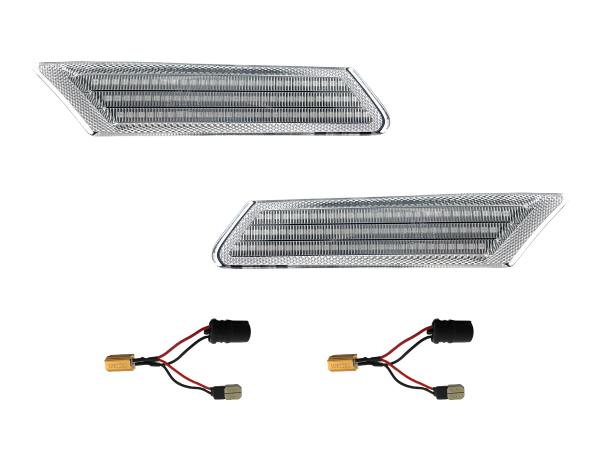 LED Seitenblinker Blinker Klar Silber Module für Porsche 911 Typ 997 2004-2012