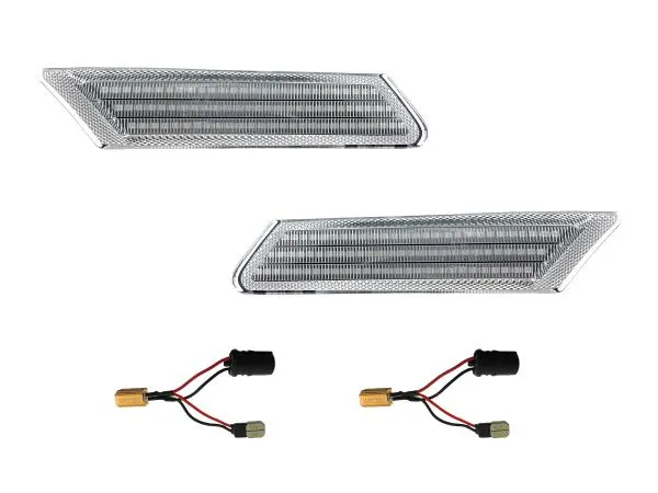 LED Seitenblinker Blinker Klar Silber Module für Porsche Cayman Typ 987C 2005-2013