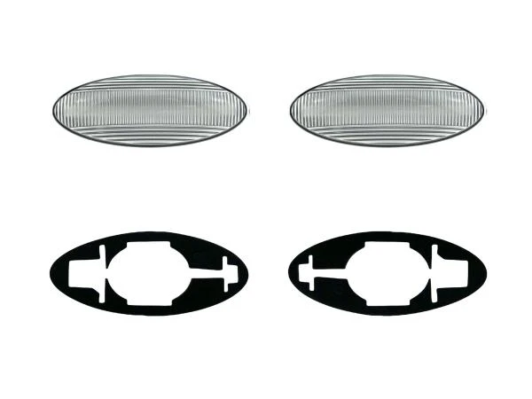 LED Seitenblinker Blinker Klar Silber Module für Toyota Yaris Typ XP9 2005-2011
