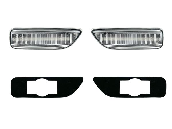 Preview: LED Seitenblinker Blinker Klar Silber Module für Volvo V70 2000-2007