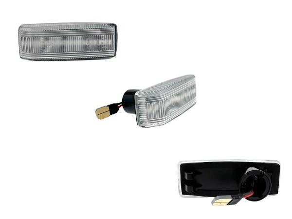 Preview: LED Seitenblinker Blinker Klar Silber für Mercedes W201 1982-1993
