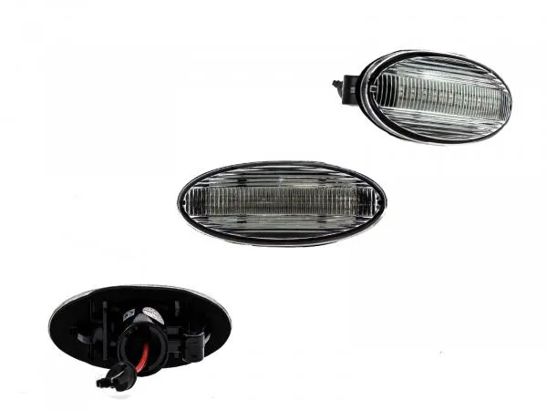 LED Seitenblinker Blinker Klar Silber kompatibel mit Nissan Qashqai Typ J10 2010