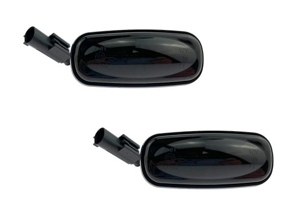 Preview: LED Seitenblinker Blinker Smoke Schwarz für Land Rover Defender 1983-2016