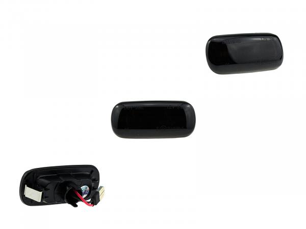 LED Seitenblinker Blinker Smoke Schwarz Module für Audi A6 C5 2000-2005