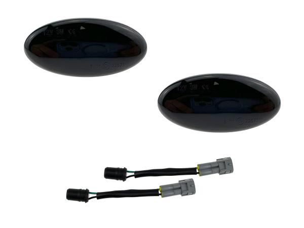 LED Seitenblinker Blinker Smoke Schwarz Module für Mazda 2 Typ DE 2007-2014