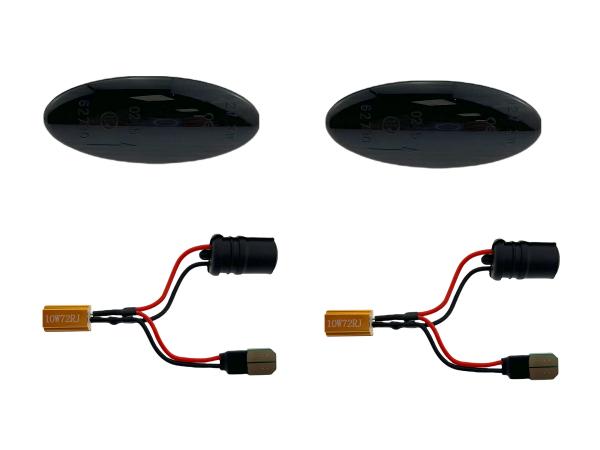 Preview: LED Seitenblinker Blinker Smoke Schwarz Module für Opel Vectra B 1995-2002