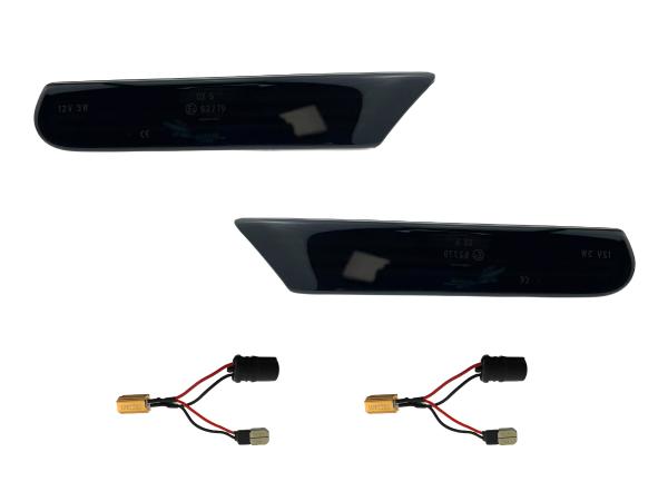 Preview: LED Seitenblinker Blinker Smoke Schwarz Module für Porsche 911 Typ 996 1996-2006