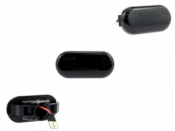 LED Seitenblinker Blinker Smoke Schwarz kompatibel mit für Nissan Note Typ E11 2005-