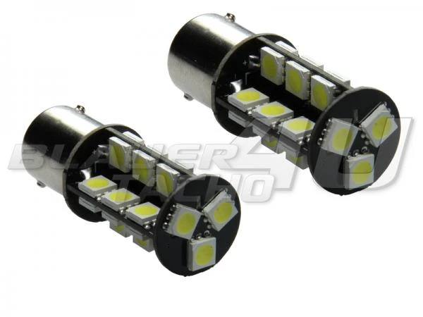 LED Tagfahrlicht TFL Set Ba15s 27 SMD Can-Bus passend für Skoda Octavia 12FL