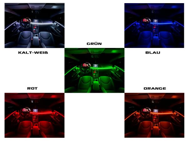 Preview: LETRONIX 110cm Full LED Leiste Einfarbig 12V Ambientebeleuchtung Farbauswahl