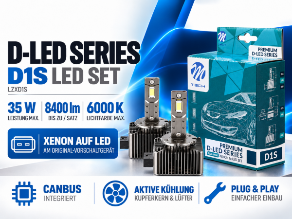 LETRONIX D1S LED Retrofit Xenon auf LED 6000K 8400lm CAN-Bus Plug & Play - LZXD1S